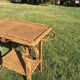 Table in bamboo and rattan