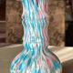 Vase Legras en verre  marmoréen