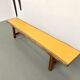Brutalist bench, yellow "pop" seat