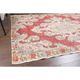 Vintage Turkish Oushak Handmade Wool Cotton Red Area Rug 127x209
