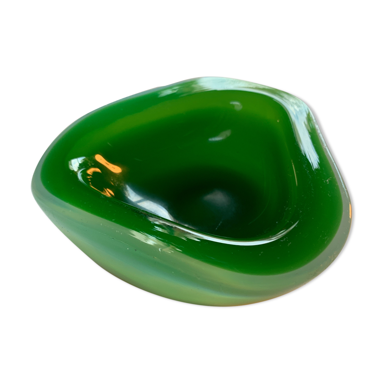 Courtesy ashtray in Murano 70s glass