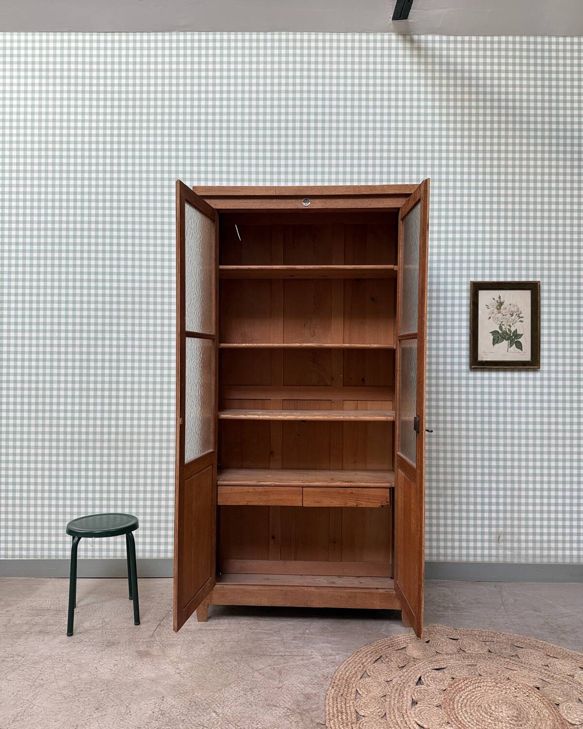 Vintage school glass cabinet (renovated)