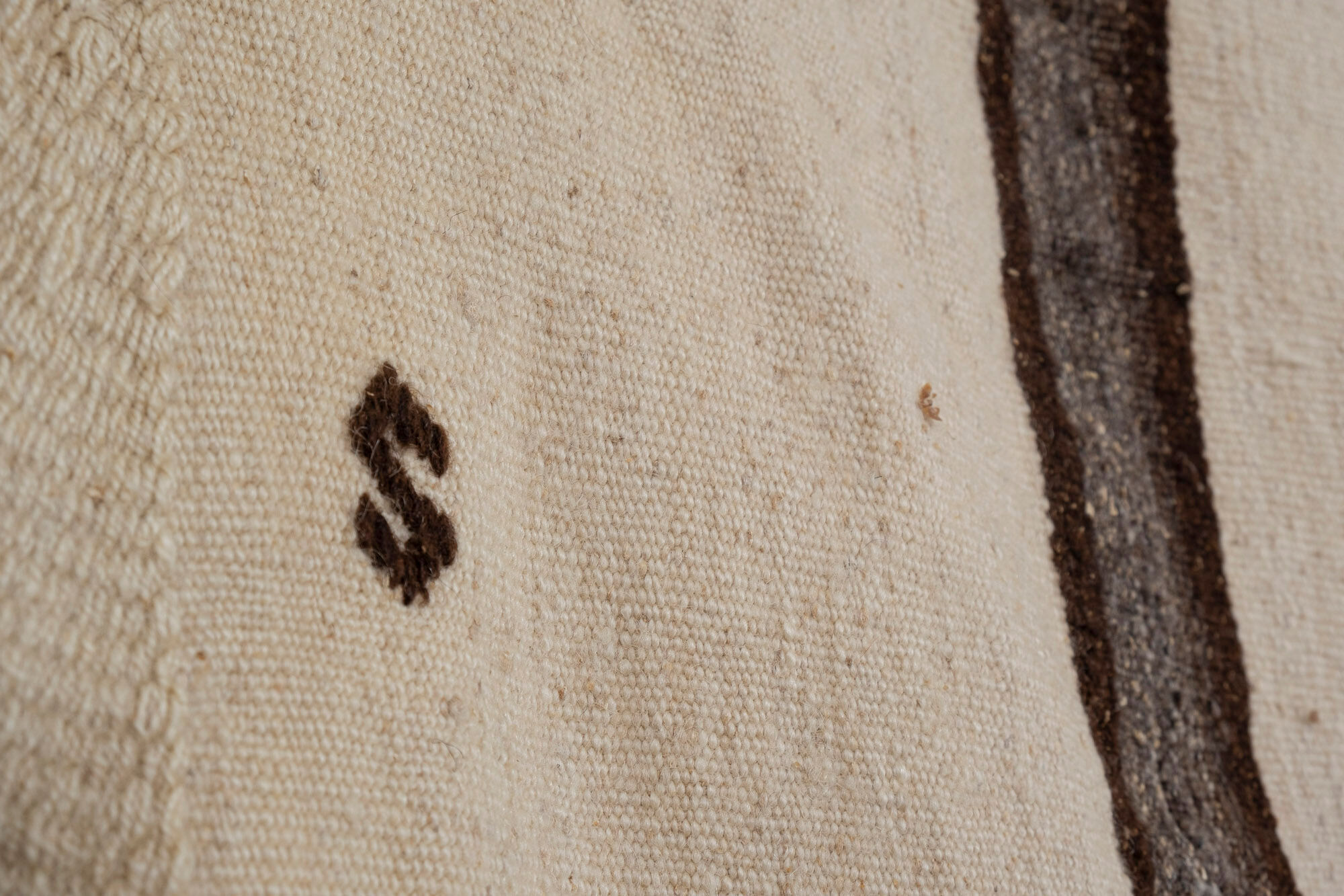 Turkish hemp kilim rug runner 160 x 400 cm
