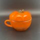 Sotable cup duo with tomato and pumpkin lid