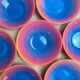 Set of 7 vintage coloured Luminarc bowls