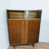 Vintage wooden display cabinet