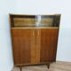 Buffet vitrine vintage en bois