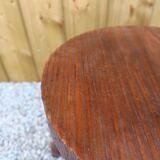 Solid wood tripod stool