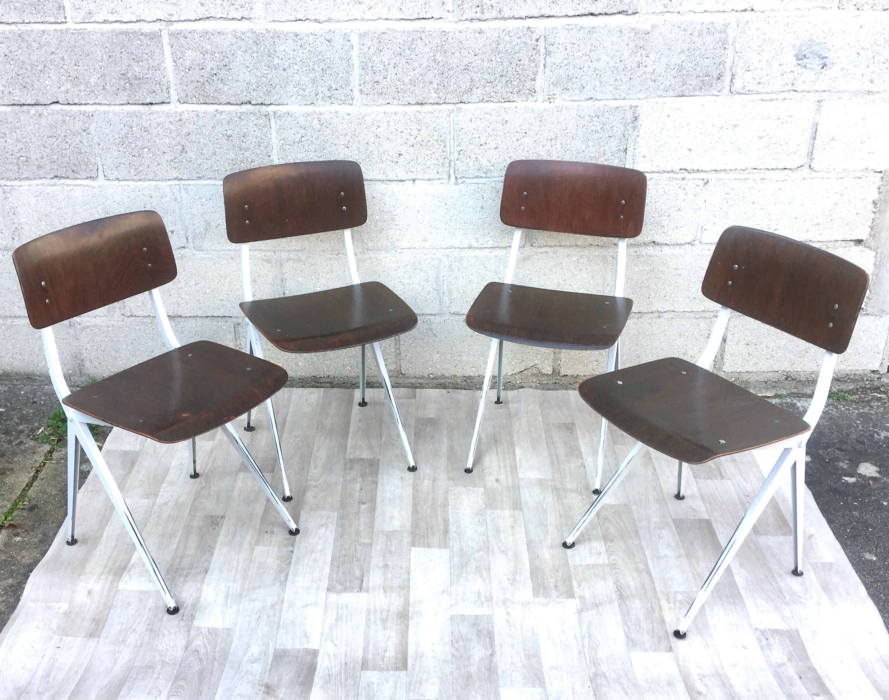 ♻️Set of 4 chairs Vintage and design Marko Kooistra