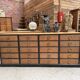 Workshop furniture from the early 20th century.