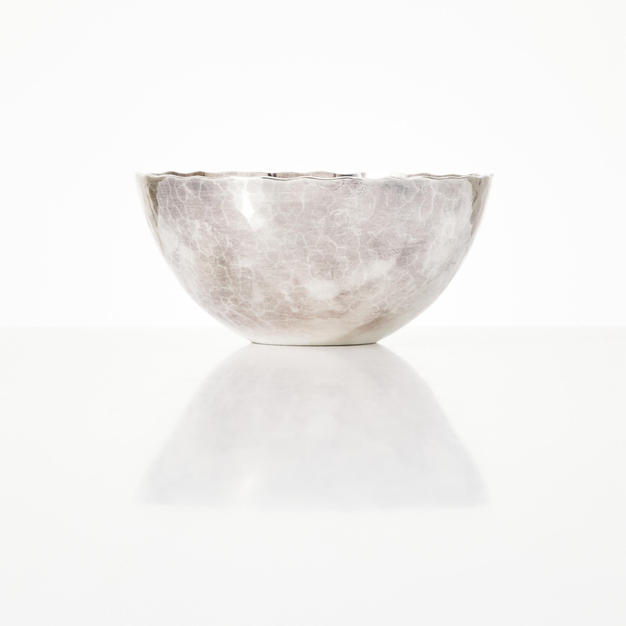 Rey Urban Bowl in silver Sweden 1970 Signed