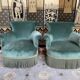 Paire de fauteuils crapaud époque Napoléon III velours vert