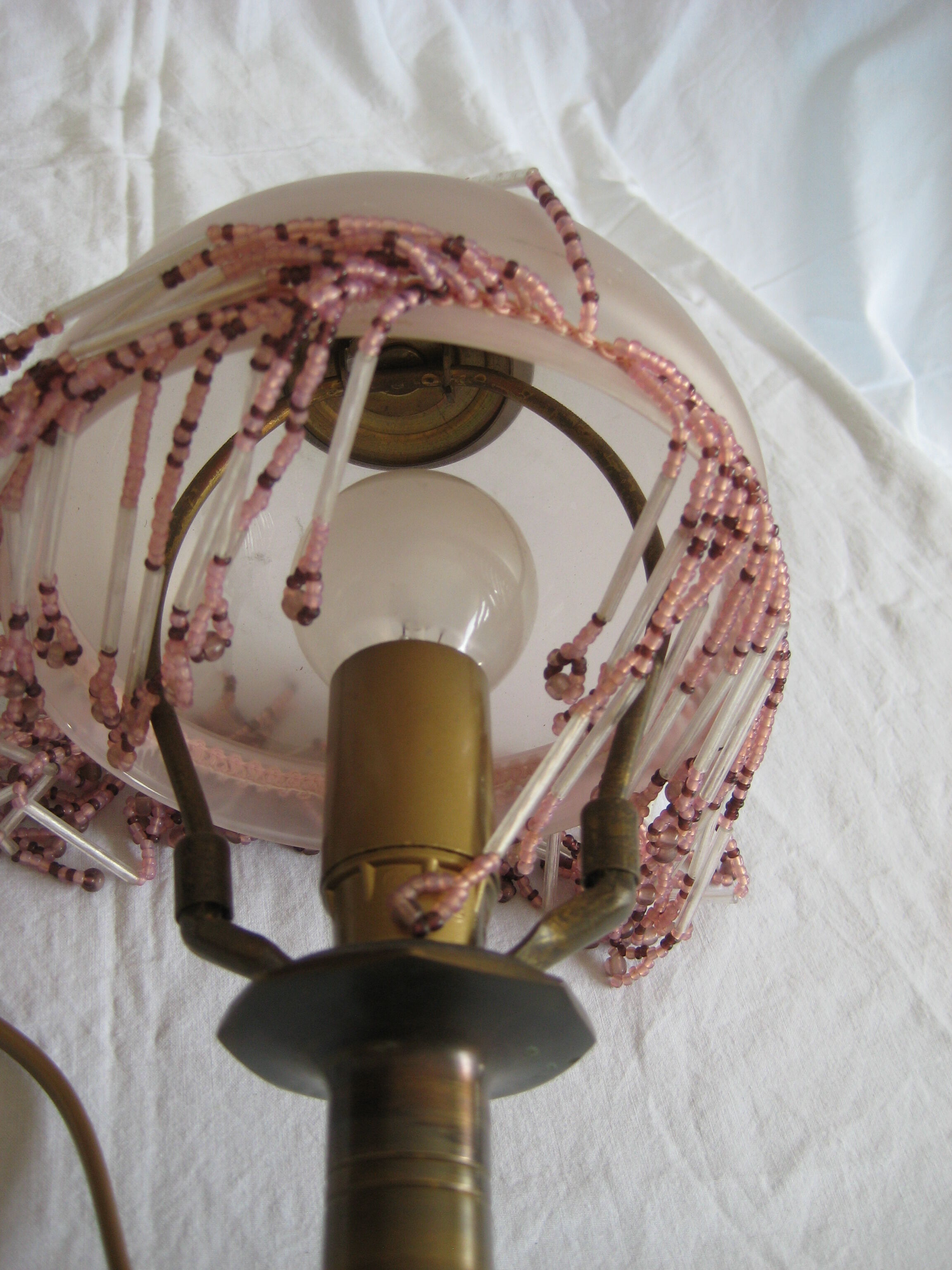 Brass art deco lamp