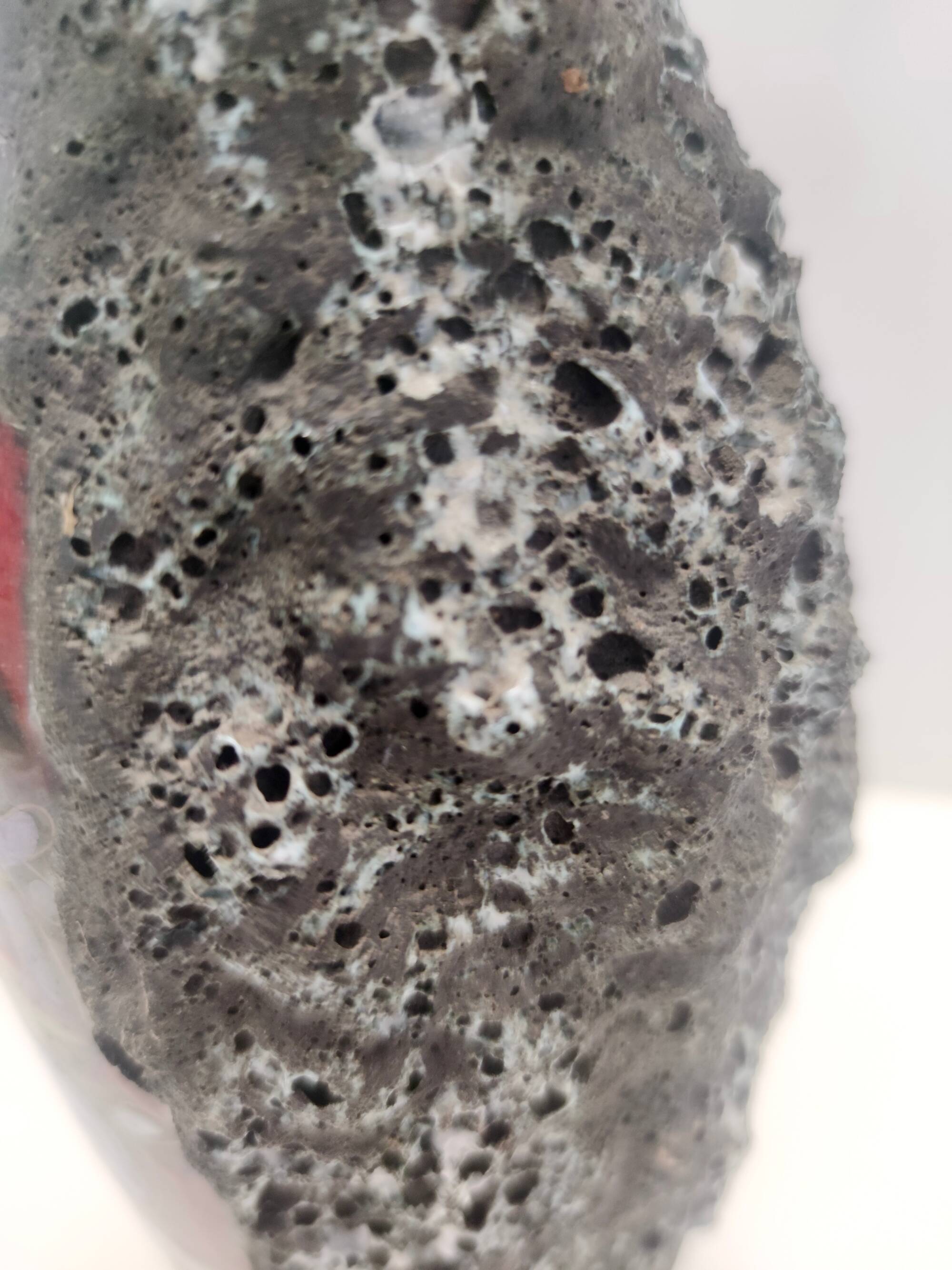 Vintage Fat Lava Earthenware Vase by Giulianelli for Ceramiche San Marino