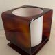 1970 smoked Plexiglas cubic lamp