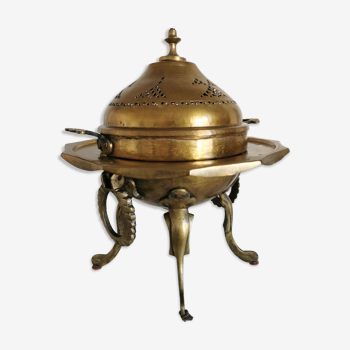 Brûle parfum, encens ottoman laiton XIXe siècle