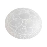 Plafonnier en verre moderniste veb narva allemagne années 1970.