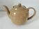 Portuguese teapot signed R in speckled beige glazed earthenware – 1990s