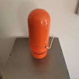 Vintage culbuto lamp in orange metal 1970s.