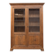 Vitrine en bois française antique, 1900