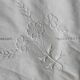 Old linen curtain