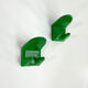 Set of 2 green hooks "2627" by Makio Hasuike for Gedy, 1970