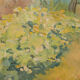Impressionist wooded landscape with flowers