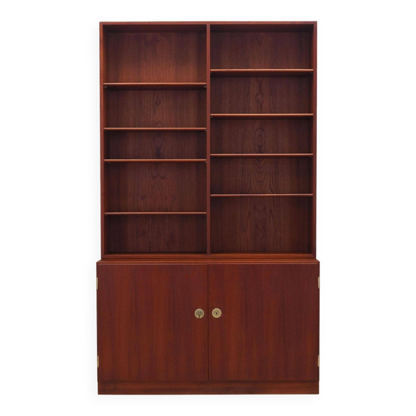 Bibliothèque en teck, design danois, années 1960, designer : Børge Mogensen