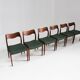 Set of 6 Vintage Danish dining room chairs by Niels Moller model 71