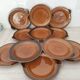 Sarreguemines / 11 earthenware fish-shaped plates
