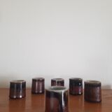 Set of 6 ceramic glasses