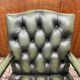 Chaise de bureau classique chesterfield president chair verte