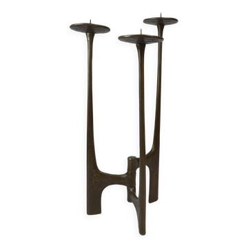 Brutalist Floor Candle Holder by Michael Harjes, Germany, 1960