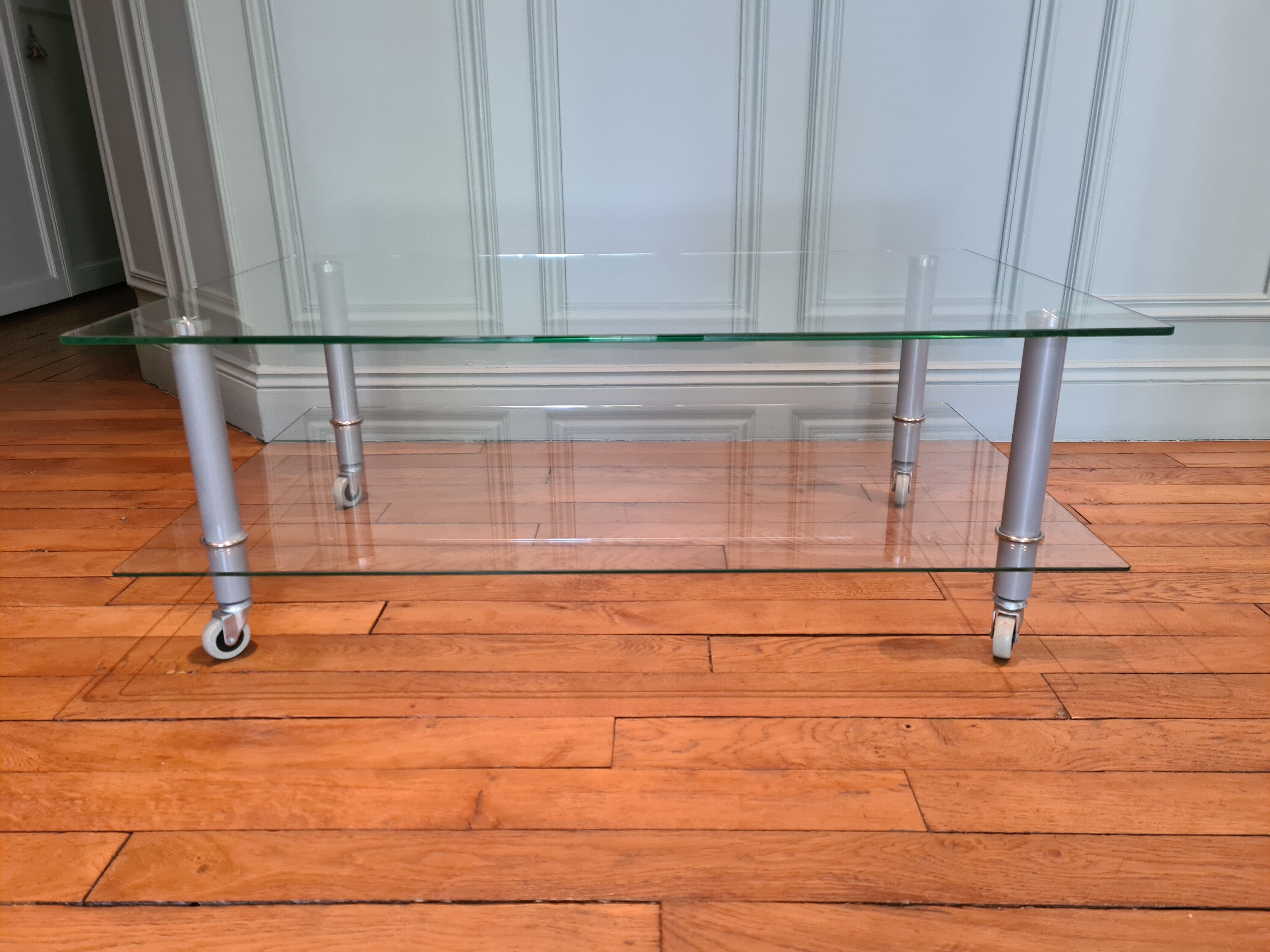 Coffee table with glass tops
