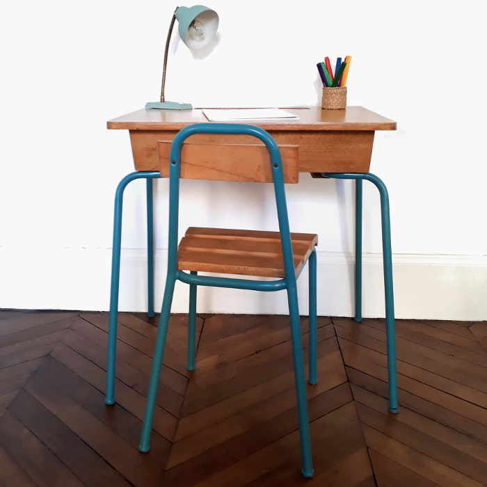 Desk and Chair set blue Teal
