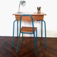 Desk and Chair set blue Teal