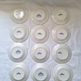 Dessert plates Sarreguemines Lancaster