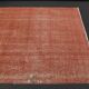 1970s Vintage Turkish Hand-Knotted Wool Cotton Red Runner Rug 82x270