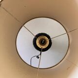 Table lamp on printing roll with floral lampshade floor lamp