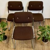 3 chaises Vickers Roneo, années 70