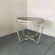 Table d'appoint vintage en fer forgé du milieu du siècle, années 1950