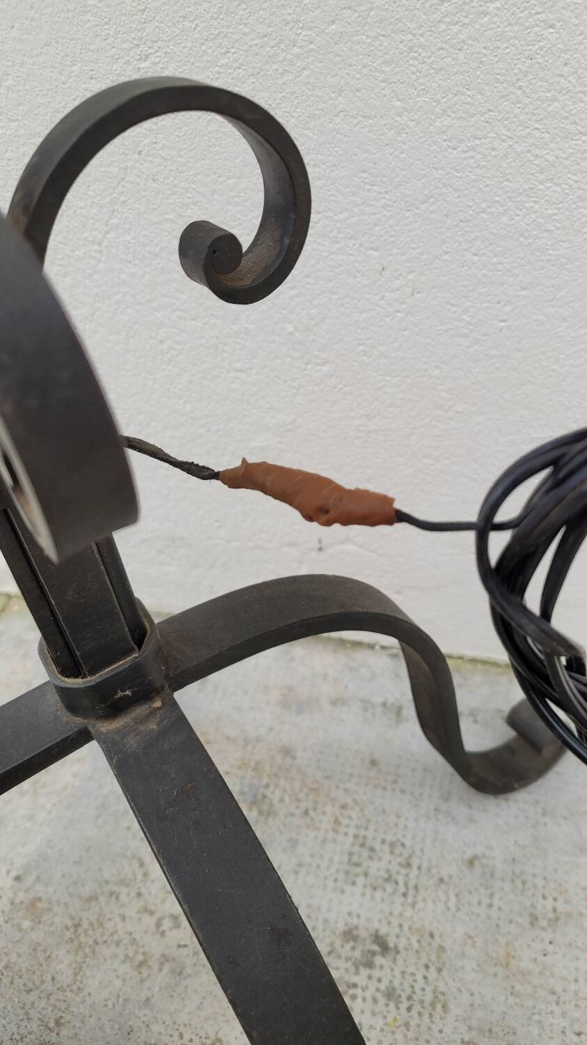 Candelabra floor lamp wrought iron candlestick