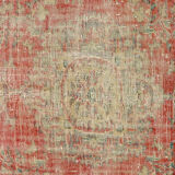 Anatolian handmade vintage rug 266 cm x 176 cm