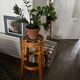 3 vintage rattan stools from the 70s