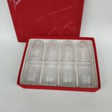 Set of 8 Baccarat crystal cups, Nancy model.