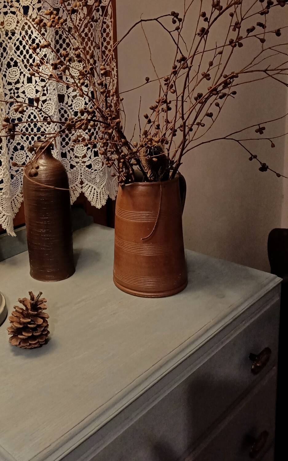 Commode bois patinée