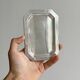 Set of 6 small silver-plated trays