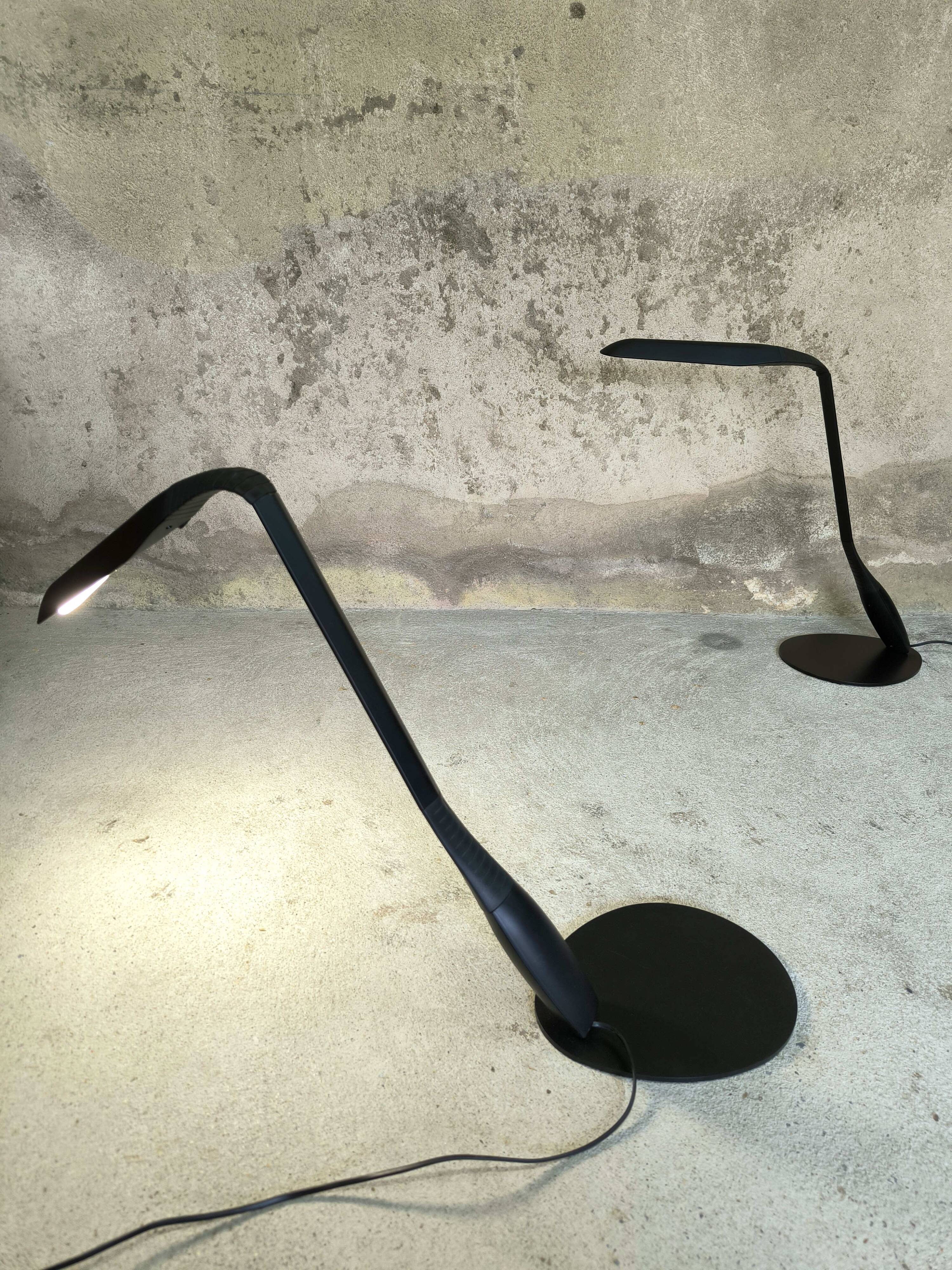 Pair of cobra lamps by Philippe Michel for Manade