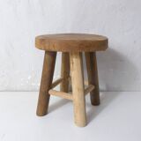small teak stool