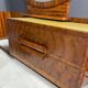 Art Deco vanity with stool, walnut, Czechoslovakia, 1930s